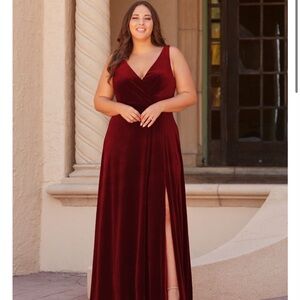 Mahogany Bridesmaids/Ballgown Dress